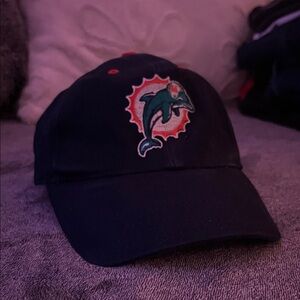 Black Cap with Dolphin Logo